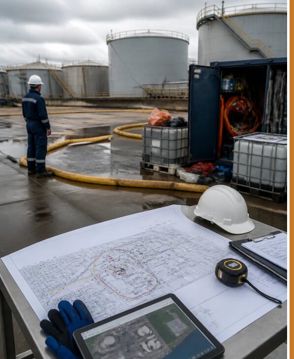 Разработка плана ликвидации разливов нефти в Железнодорожном